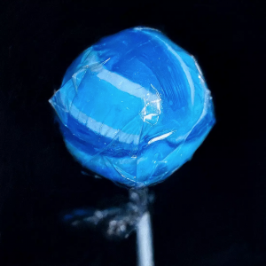 Blue Stripy Lollipop